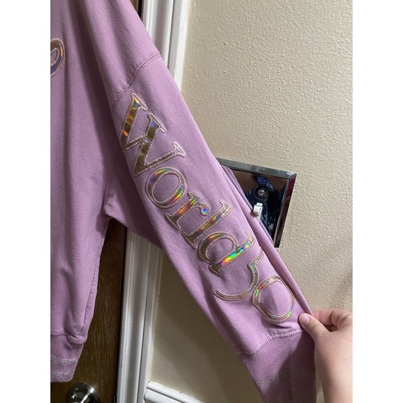 Walt Disney World 50th Anniversary PINK Crewneck EARidescent Sweater Women's 2X - Picture 6 of 13